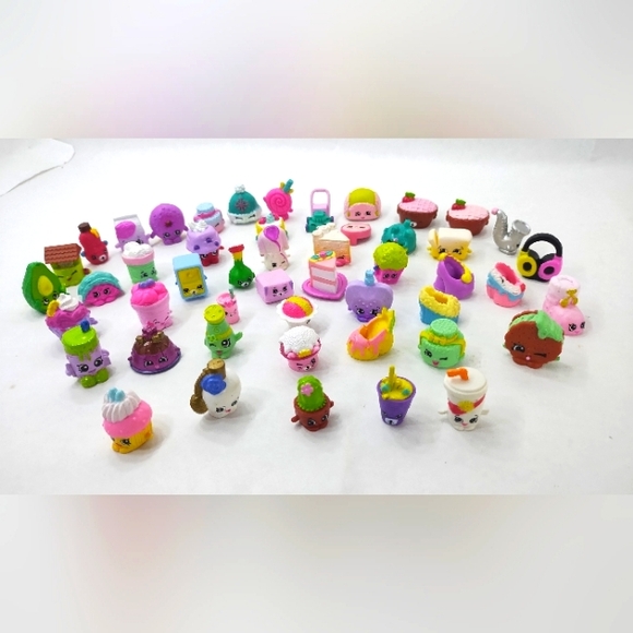 Shopkins Other - Shopkins Mixed Lot Food Fair Shoppies 49 Peices Figures from Various Seasons